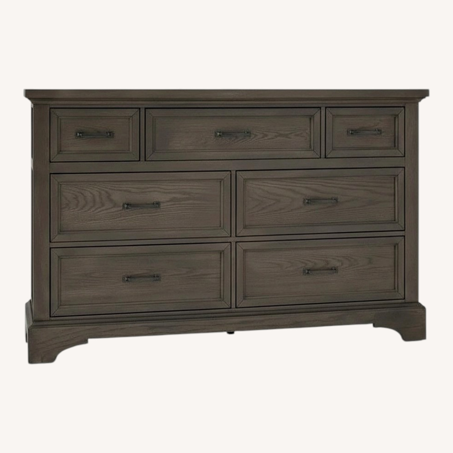 Dark Gray Wood Dresser - image-0