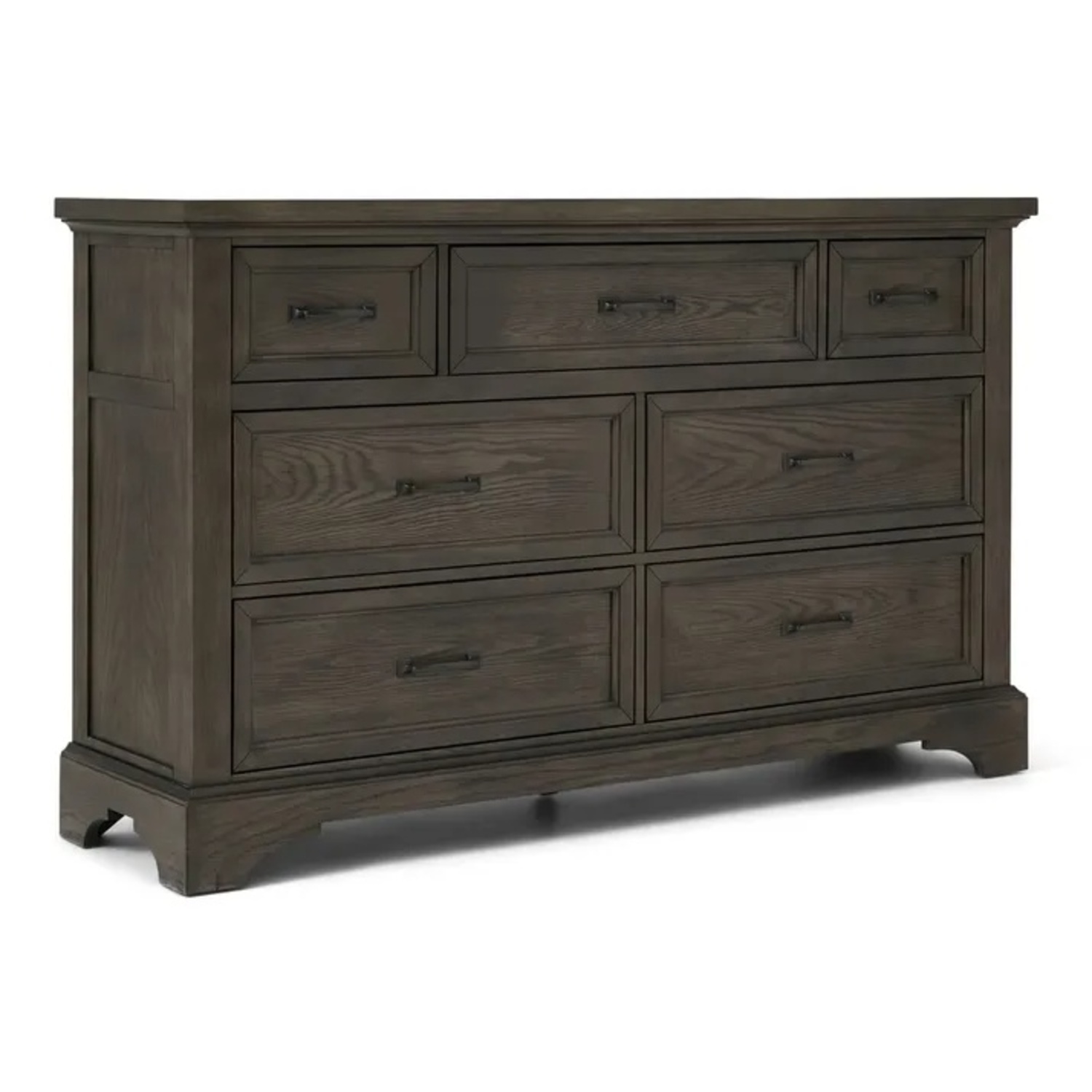 Dark Gray Wood Dresser - image-6