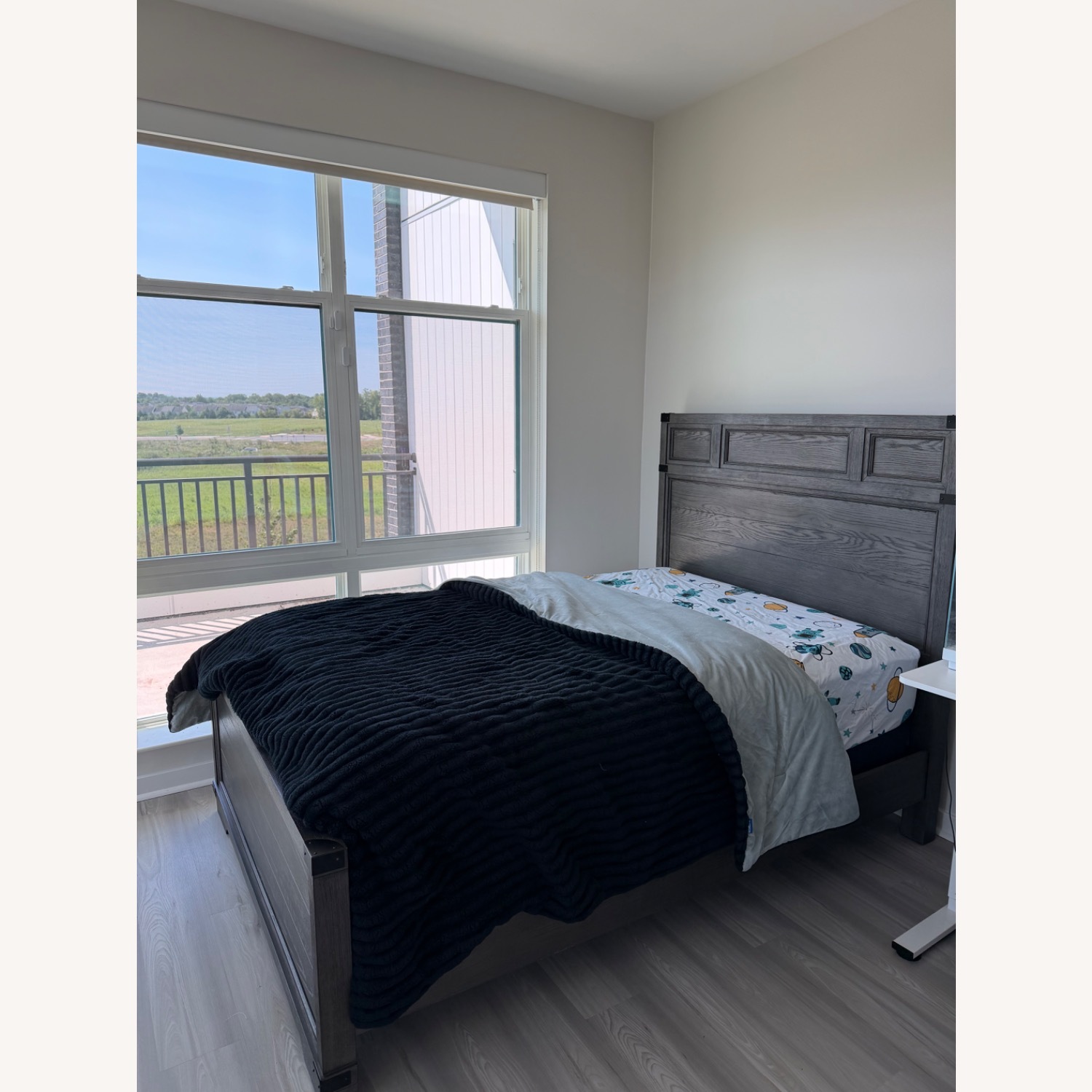 Dark Gray Full Bed - image-1
