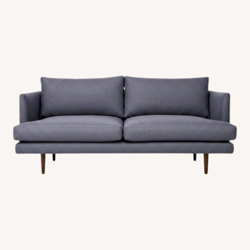 Used Article Burrard Blue Fabric 2 Seater Sofa for sale on AptDeco
