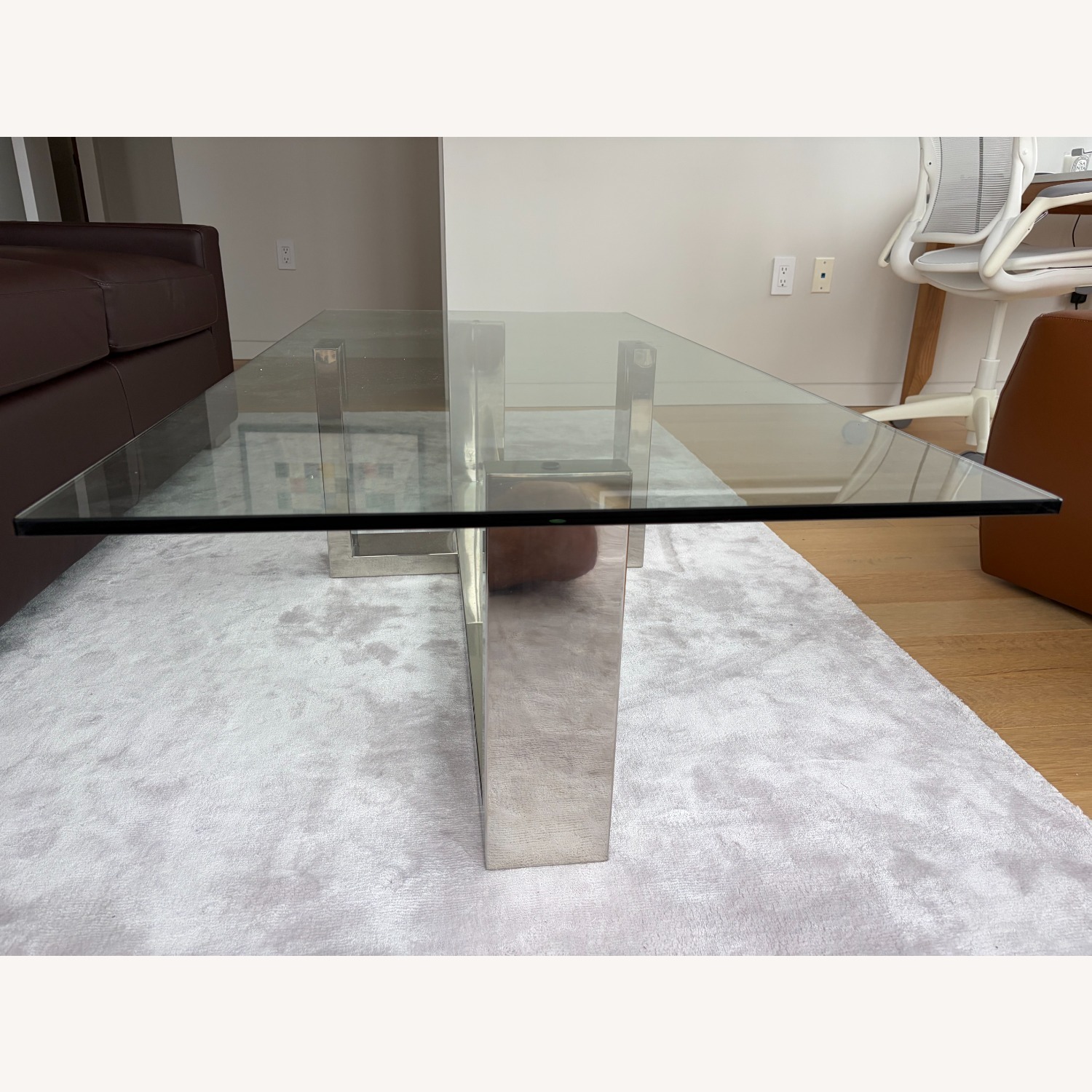 France and Son Transparent Glass Coffee Table - image-4
