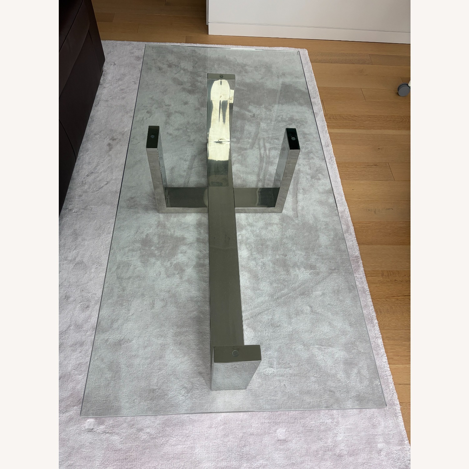 France and Son Transparent Glass Coffee Table - image-1