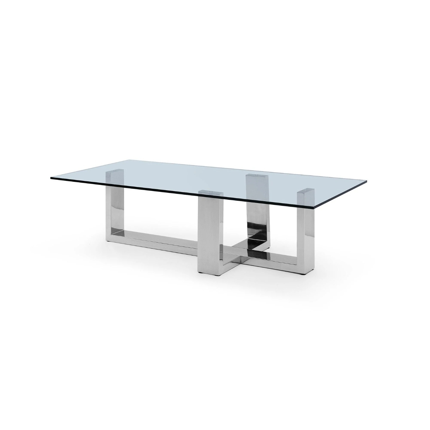 France and Son Transparent Glass Coffee Table - image-5