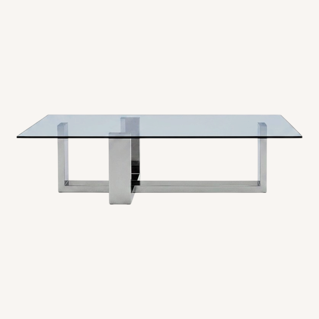 Image of France And Son Transparent Glass Coffee Table