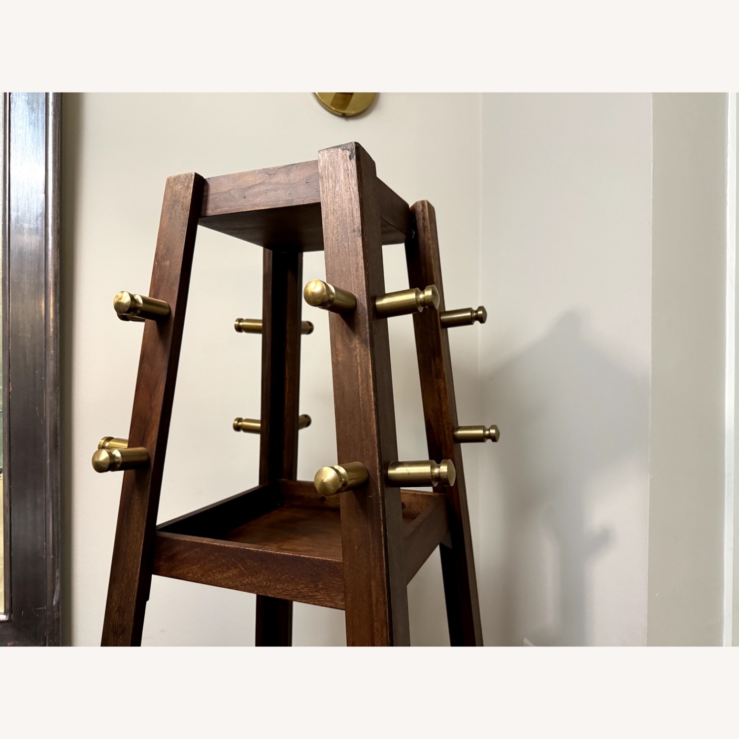 Crate & Barrel Freestanding Wooden Coat Stand - image-5