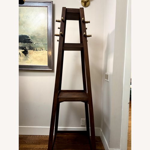 Used Crate & Barrel Freestanding Wooden Coat Stand for sale on AptDeco
