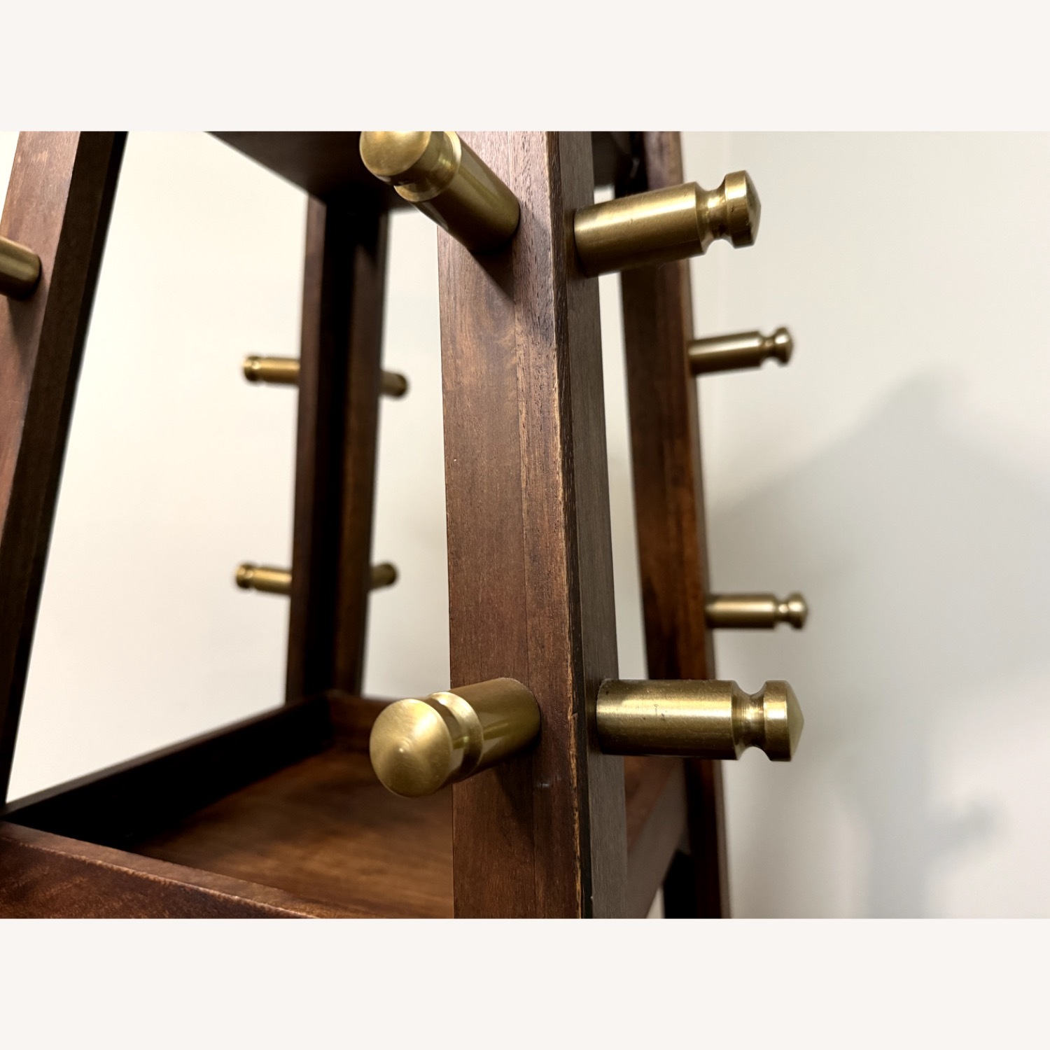 Crate & Barrel Freestanding Wooden Coat Stand - image-4