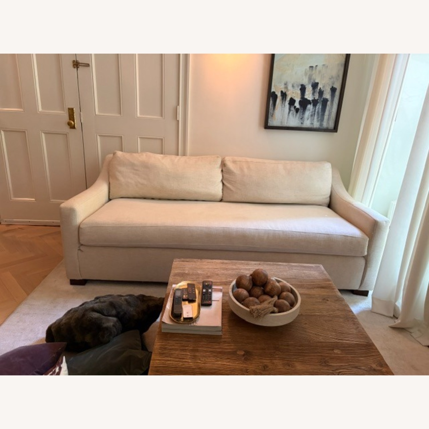 Bassett Natural Fabric 3+ Seater Sofa - image-4