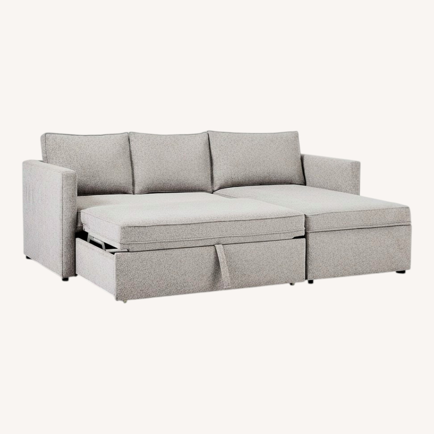 West Elm Sleeper Sectional with Storage - image-0