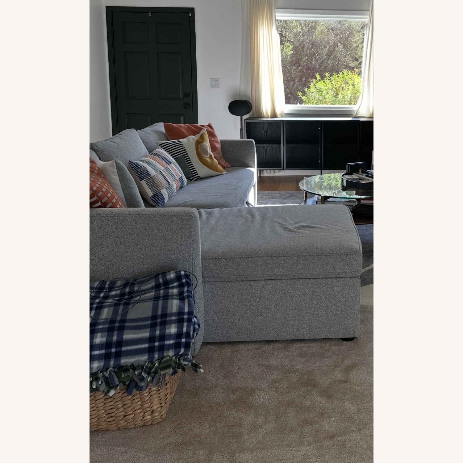 West Elm Sleeper Sectional with Storage - image-3