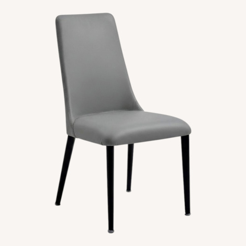 Used Calligaris Light Gray Leather Dining Chair for sale on AptDeco
