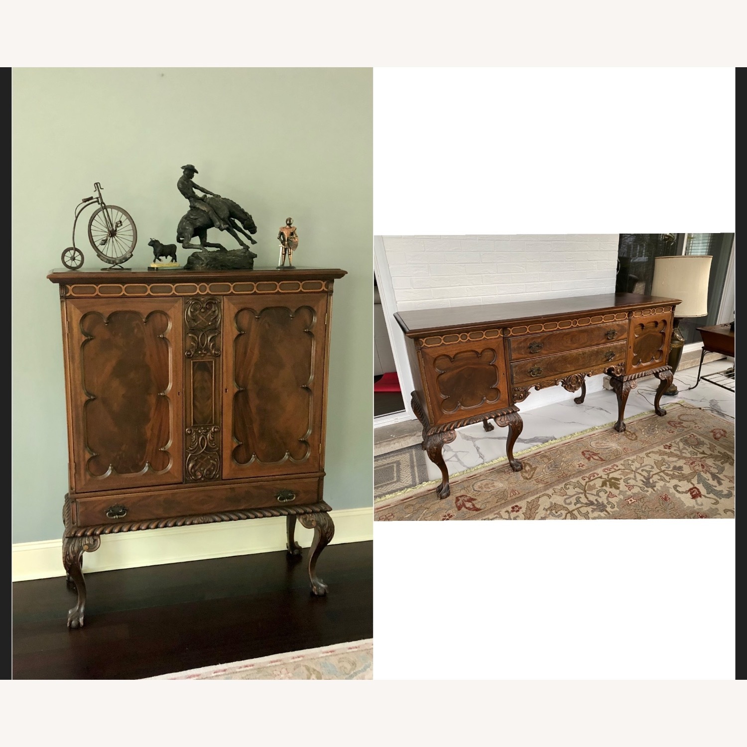 Vintage/Antique Buffet Cabinet - image-2