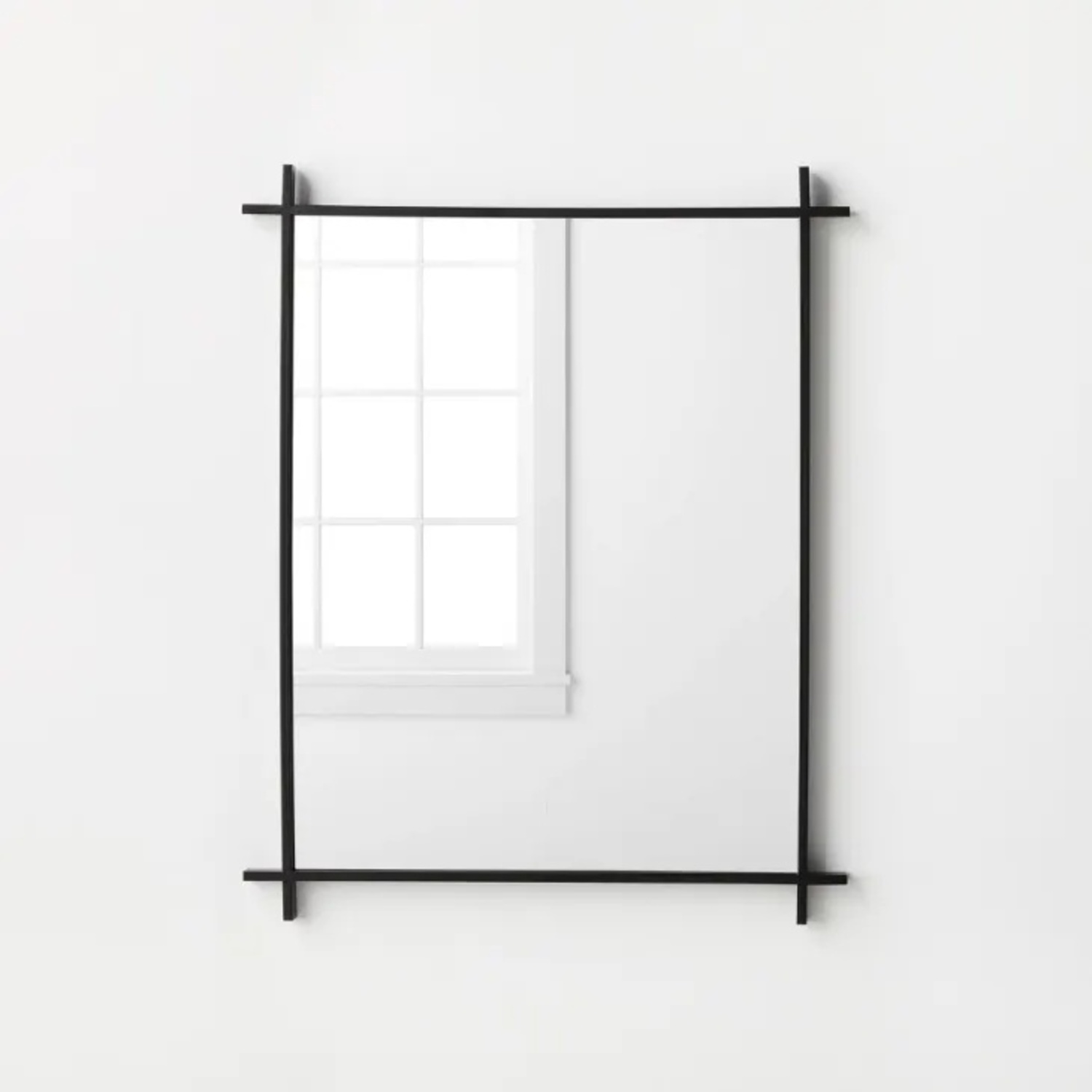 Restoration Hardware Ribbed Cross-Corner Mirror - image-4