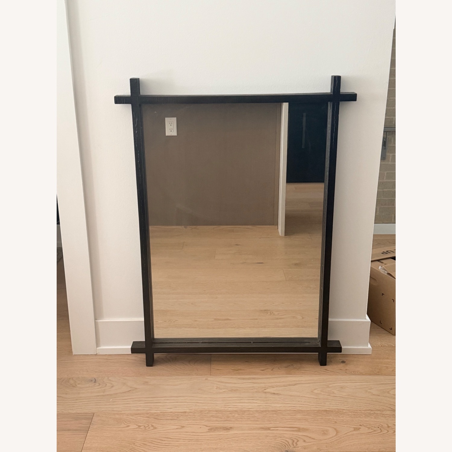 Restoration Hardware Ribbed Cross-Corner Mirror - image-2