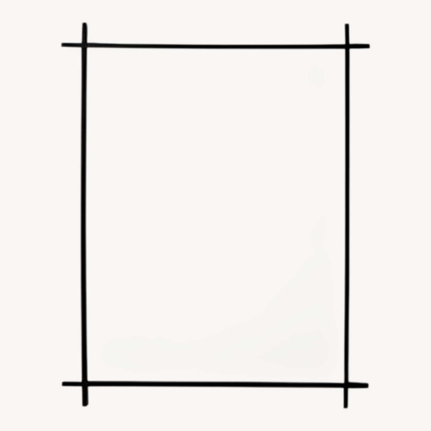 Restoration Hardware Ribbed Cross-Corner Mirror - image-0
