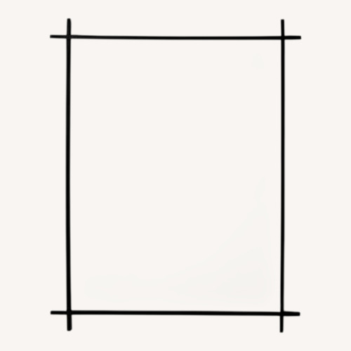 Used Restoration Hardware Ribbed Cross-Corner Mirror for sale on AptDeco