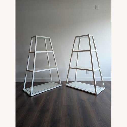 Used Jonathan Adler 4 Tiered Pyramid Shelves for sale on AptDeco
