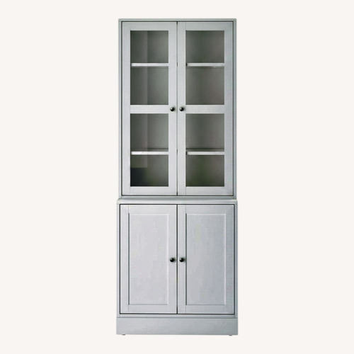 Used IKEA Havsta Storage W Glass Doors for sale on AptDeco