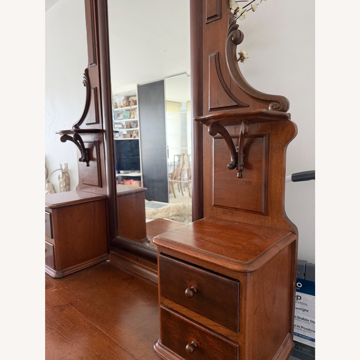 Vintage/Antique Finds Natural Wood Armoire - image-3