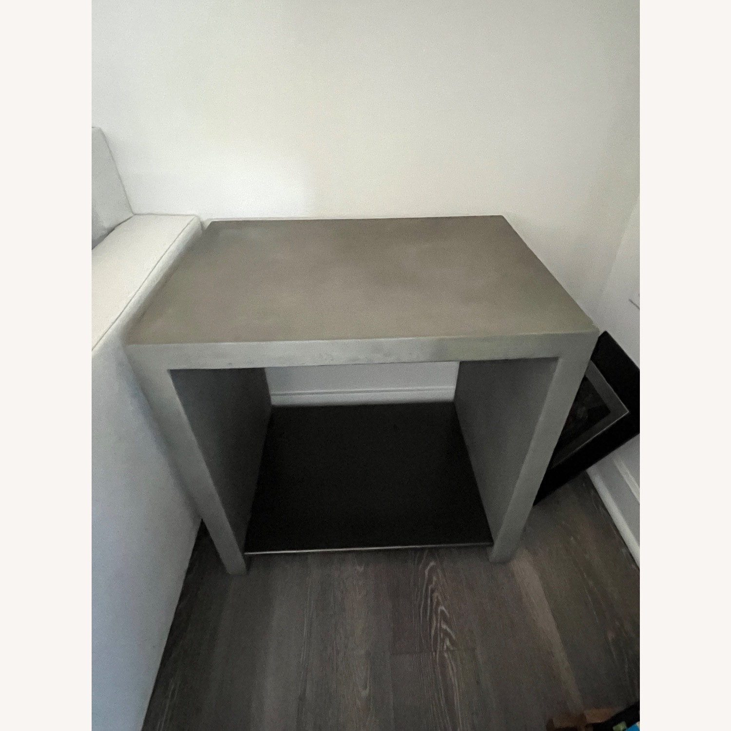 West Elm Industrial Concrete + Chrome Table - image-2