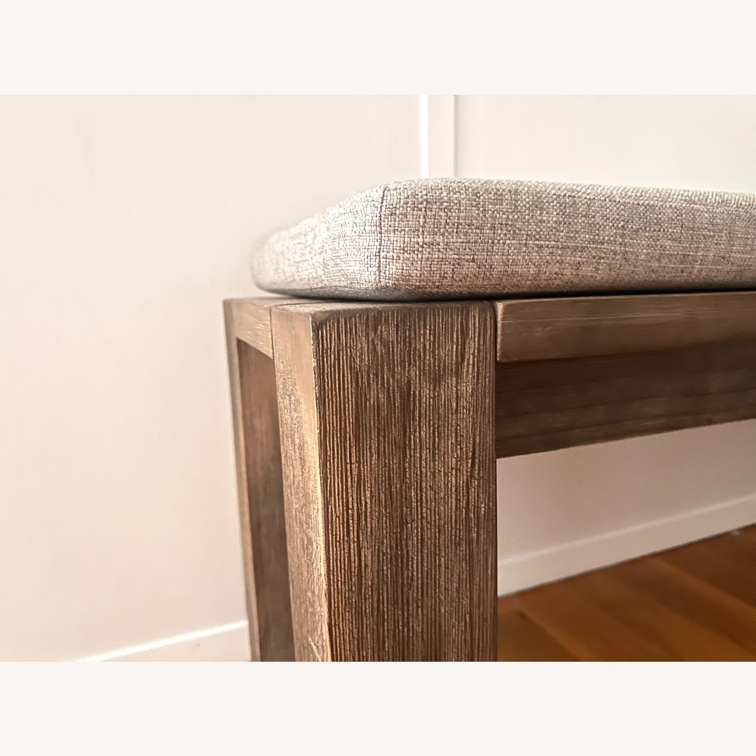 Fabric Wooden Bench  - image-2