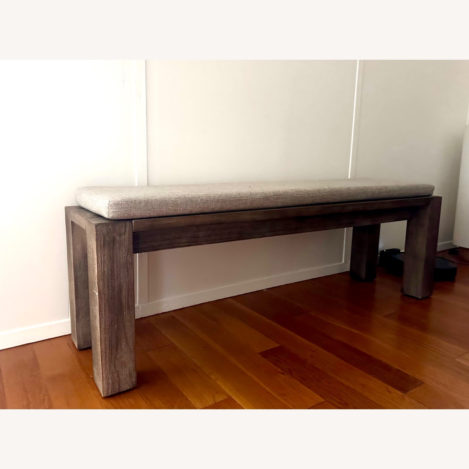 Fabric Wooden Bench  - image-1