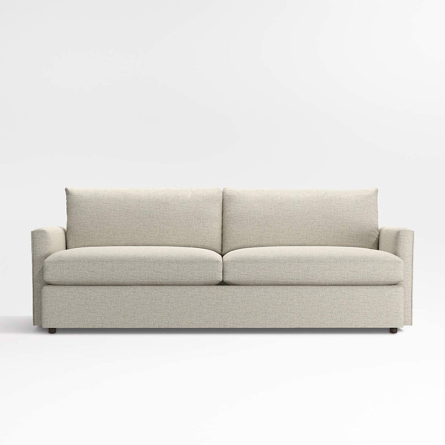 Crate & Barrel Lounge Deep Sofa 93" Cement - image-4