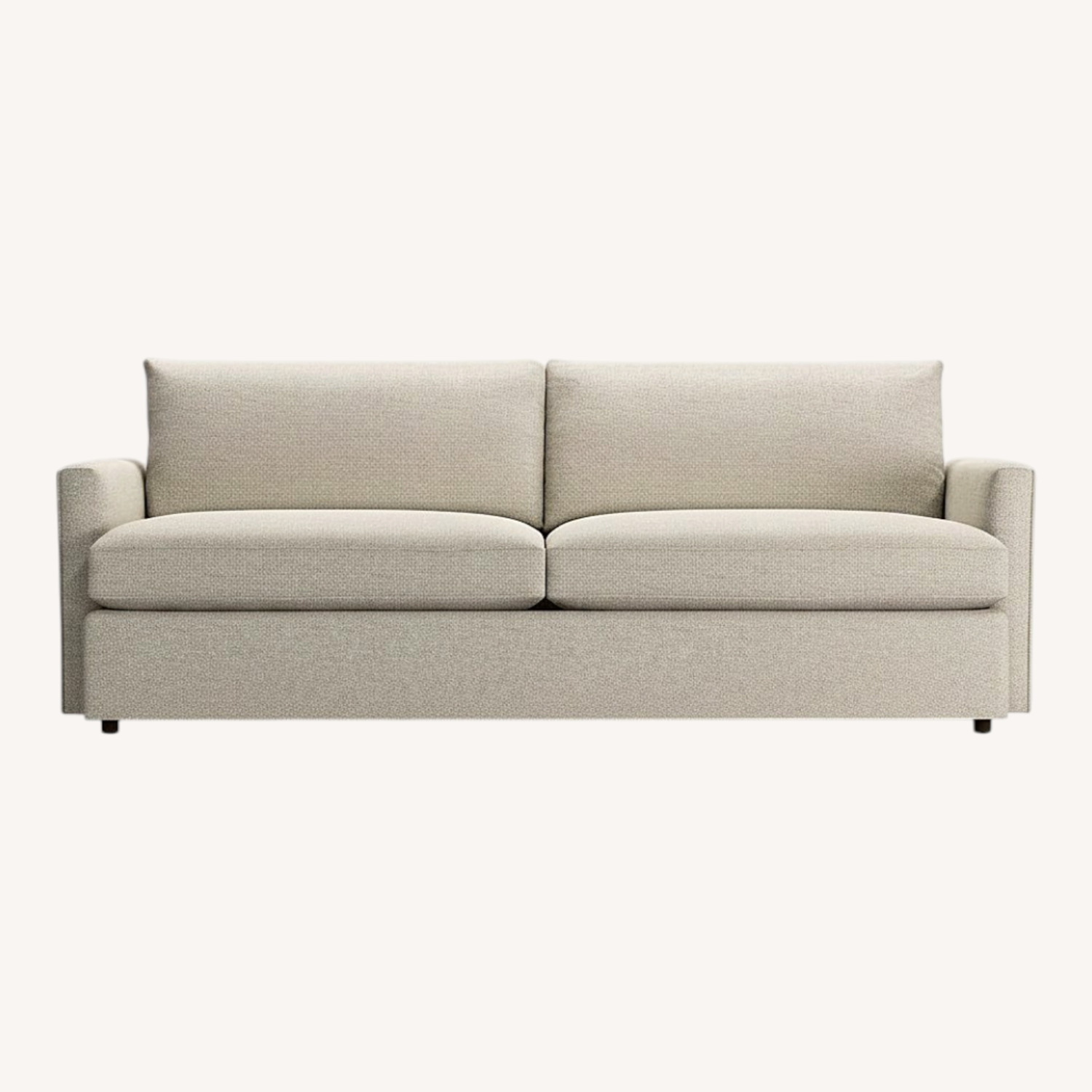 Crate & Barrel Lounge Deep Sofa 93" Cement - image-0