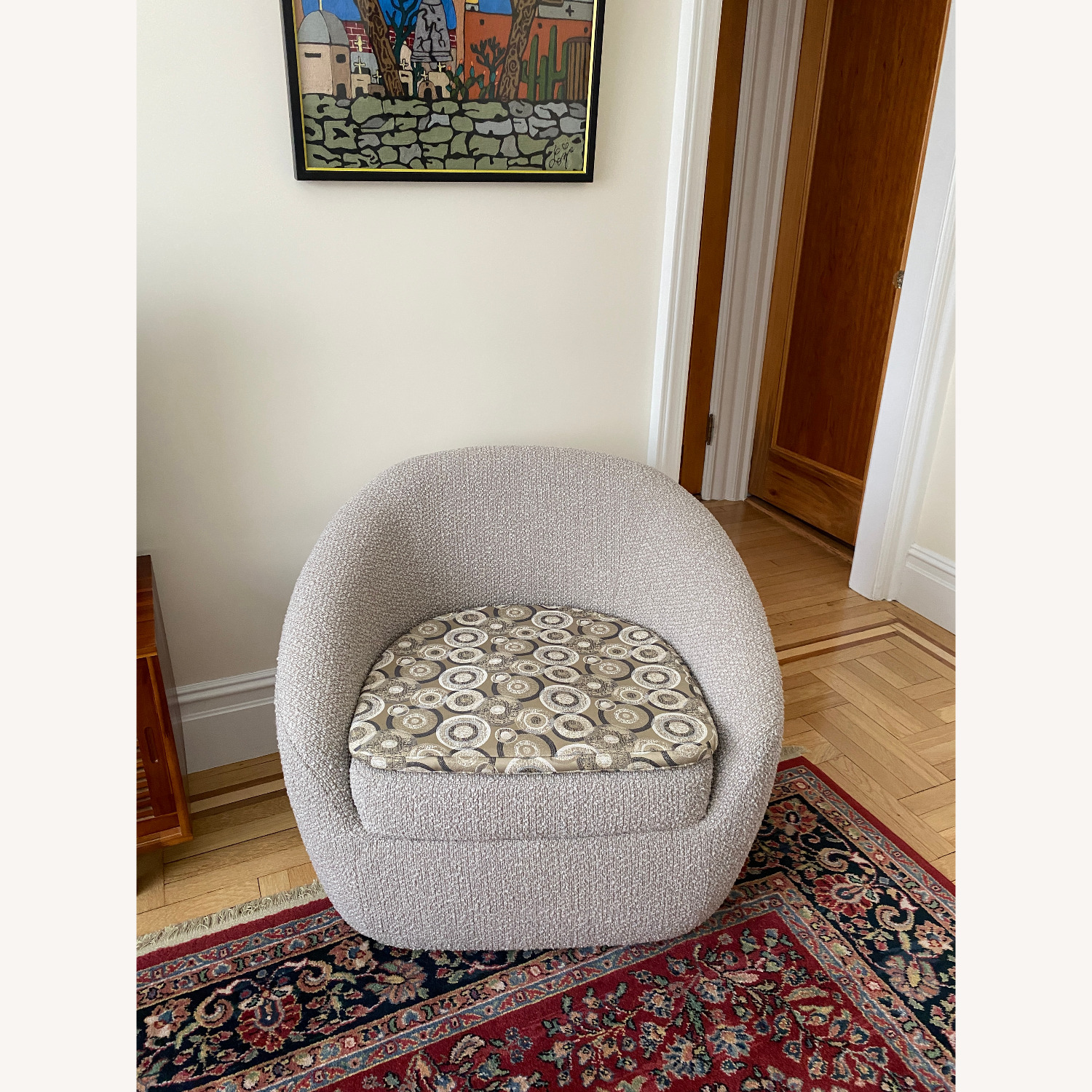 AllModern Stargazer Bouclé Accent Chair - image-1