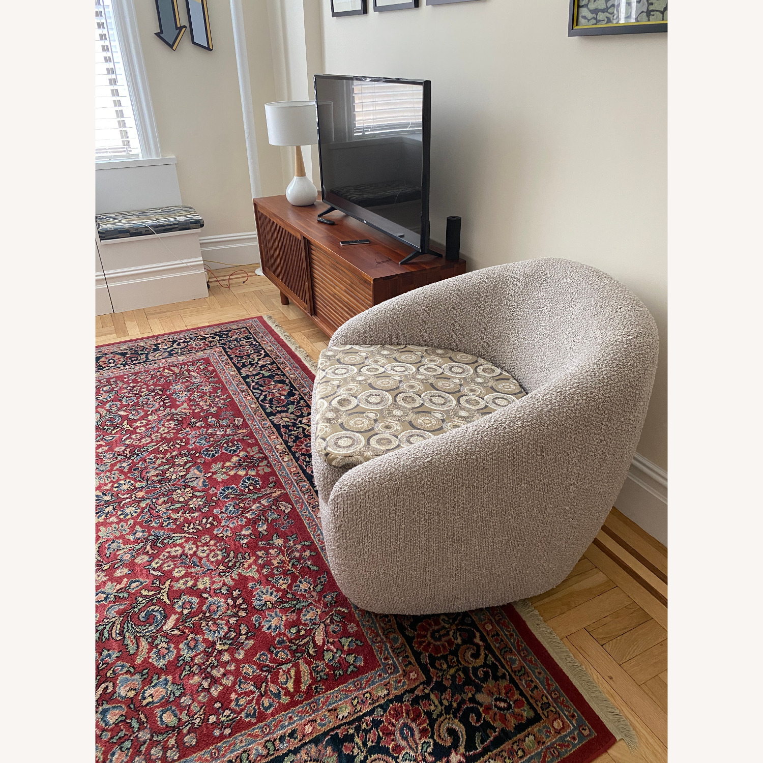 AllModern Stargazer Bouclé Accent Chair - image-4