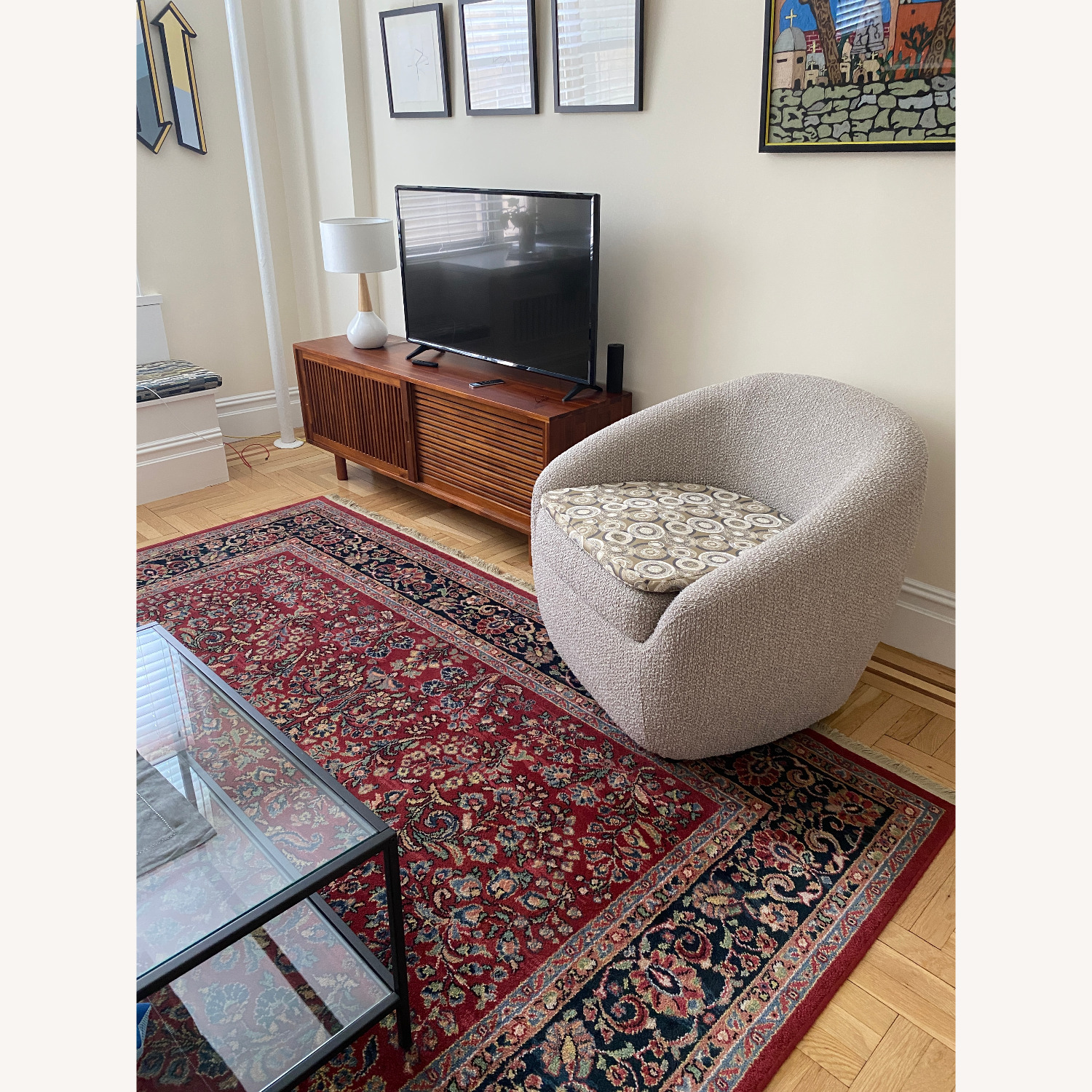 AllModern Stargazer Bouclé Accent Chair - image-3