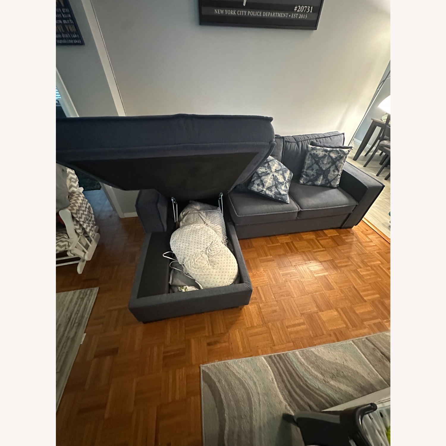 Bob's Discount Furniture Playscape Denim Pullout Sleeper  - image-3