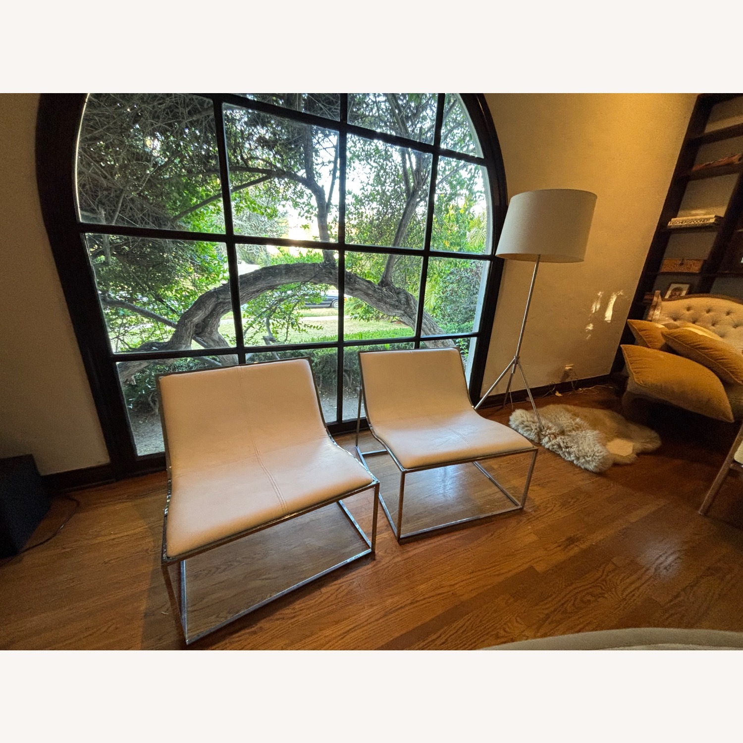 Leather Sling Lounge Chairs - image-4
