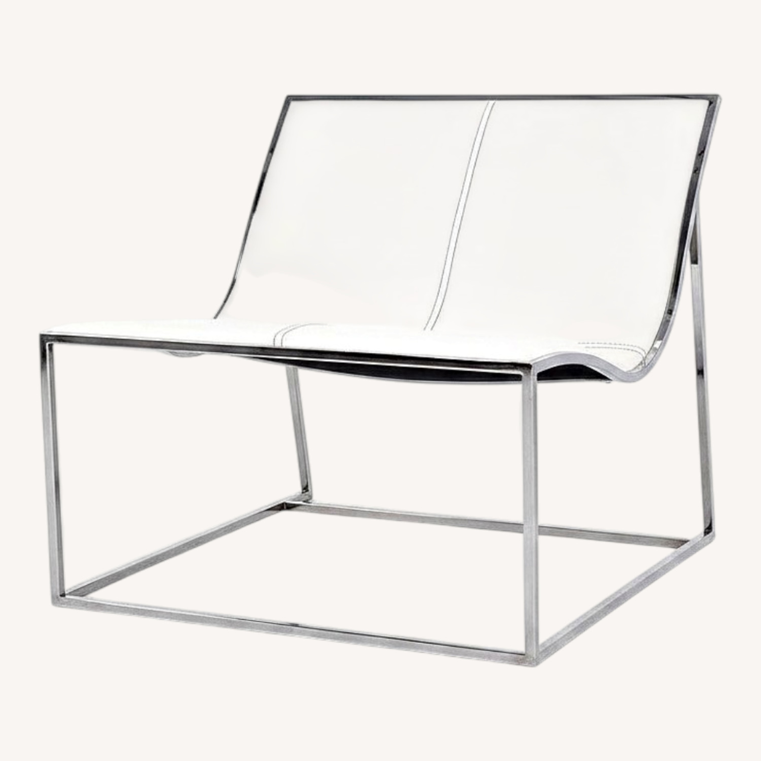 Leather Sling Lounge Chairs - image-0