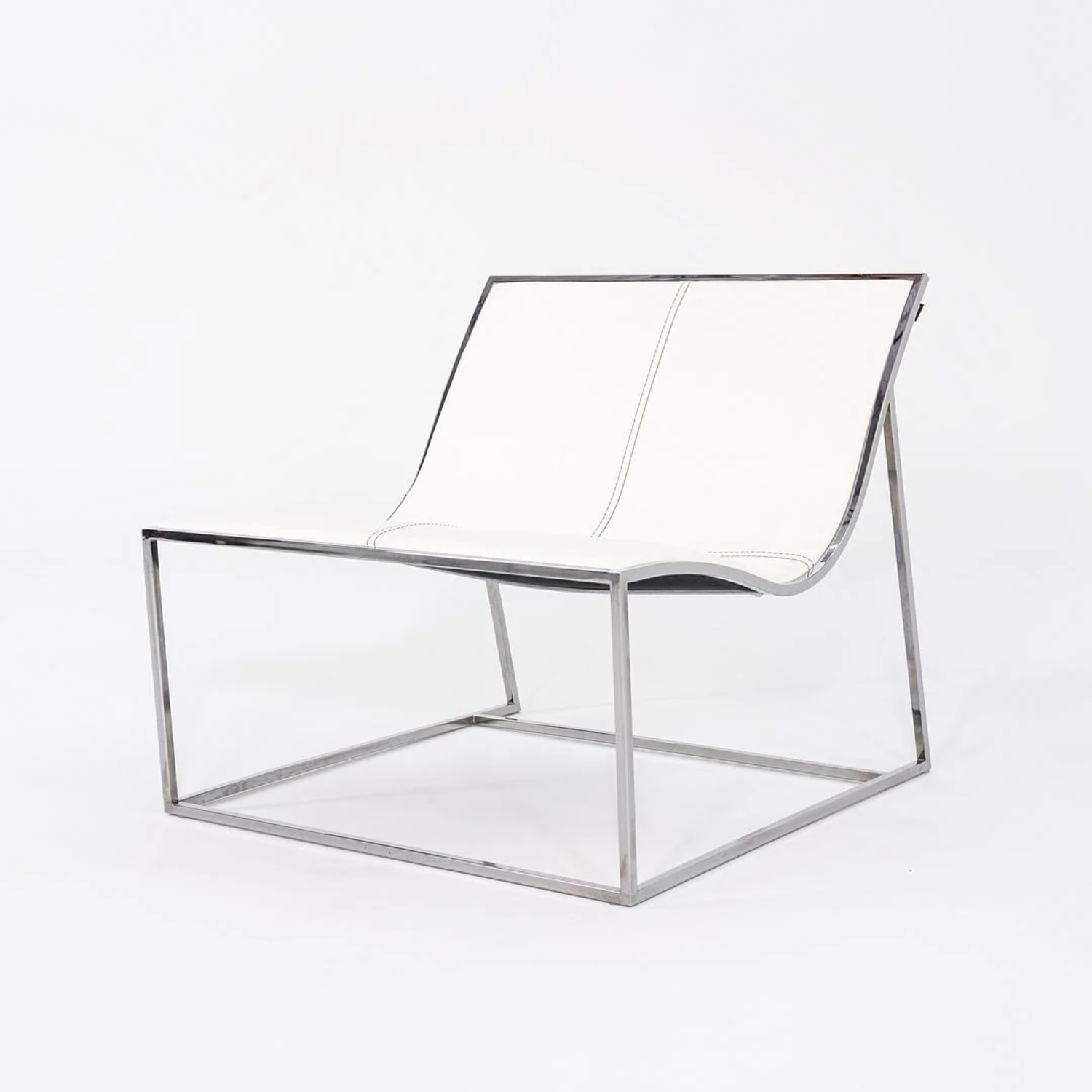 Leather Sling Lounge Chairs - image-6