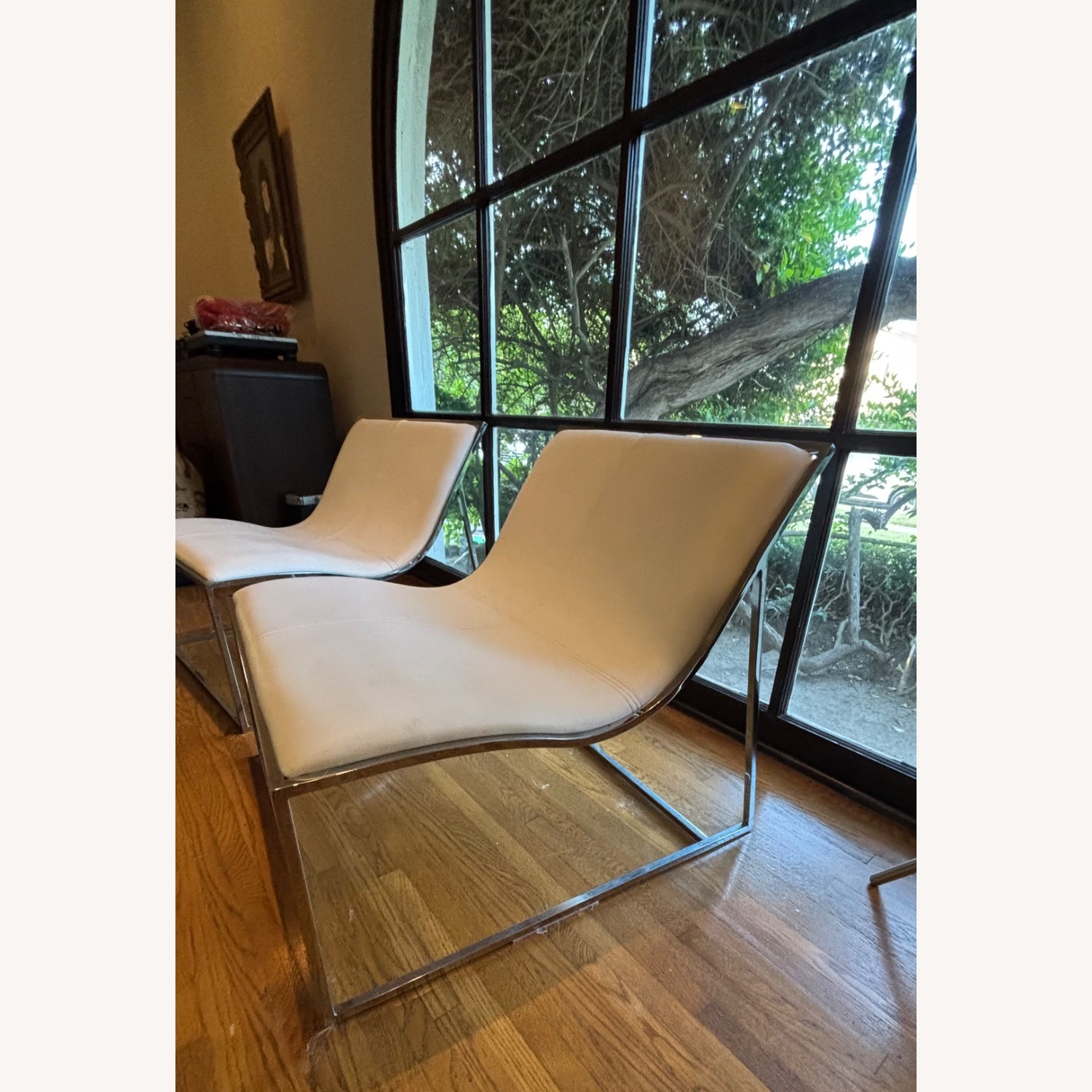 Leather Sling Lounge Chairs - image-2