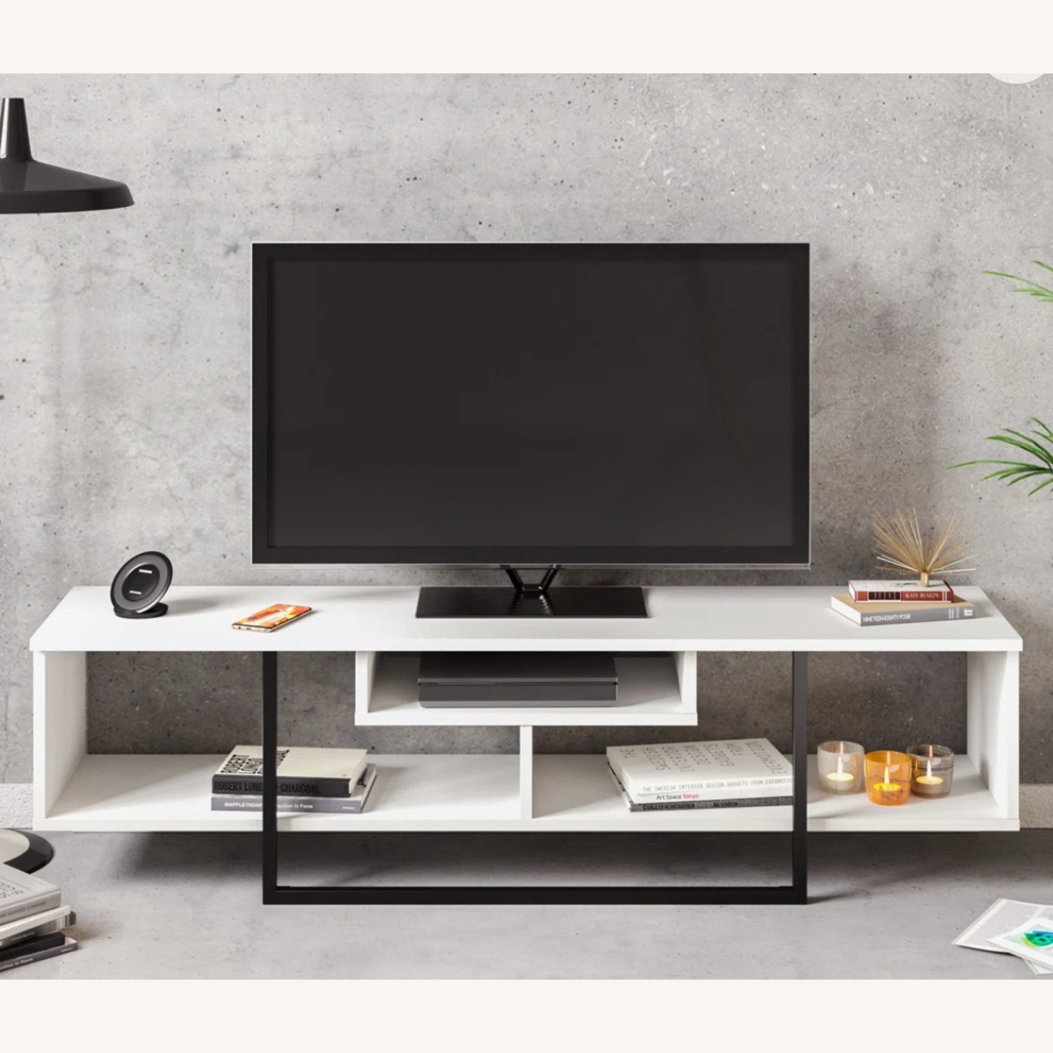 Wayfair White Media Storage - image-1