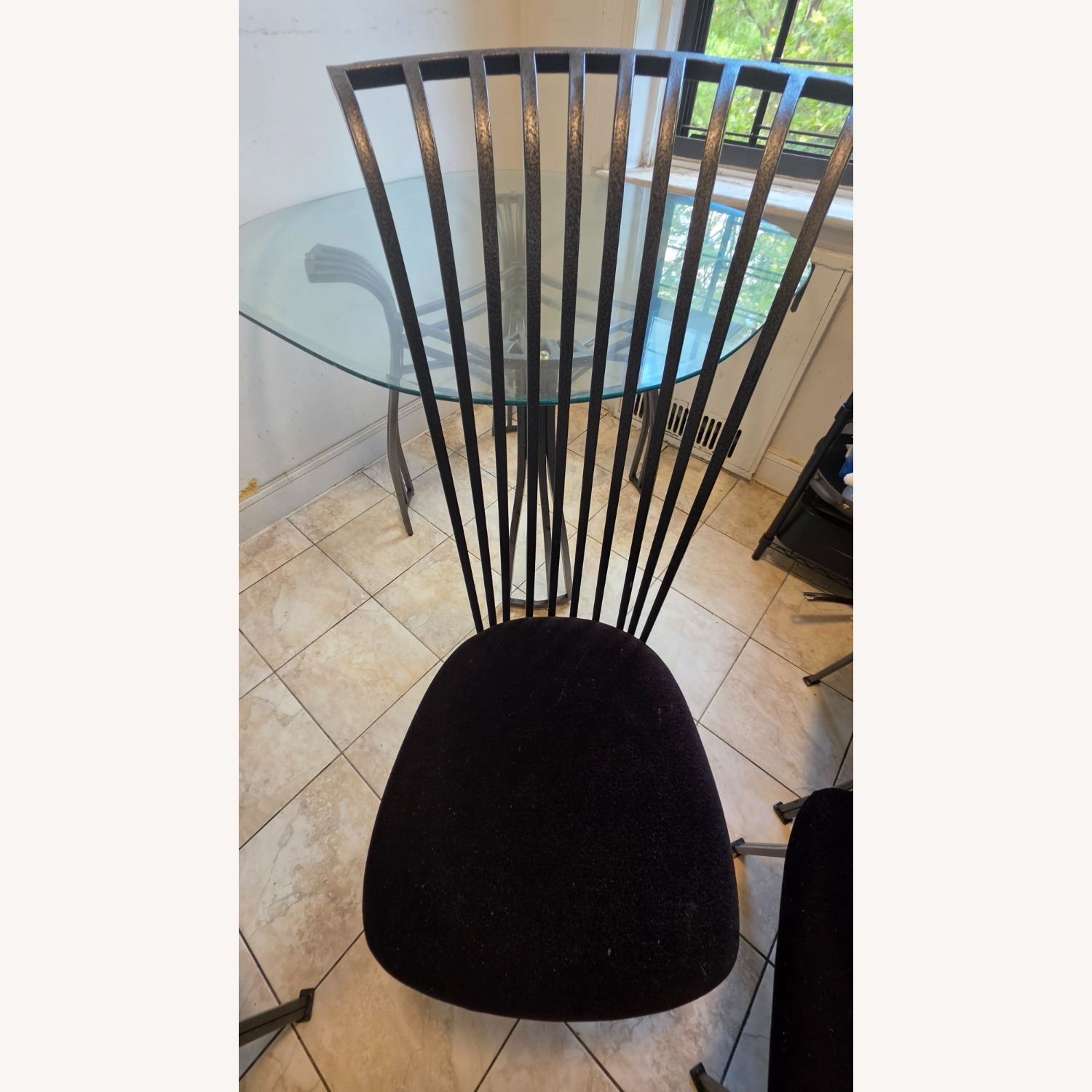 Set of Rustically Designed Chairs With Curved Back - image-4