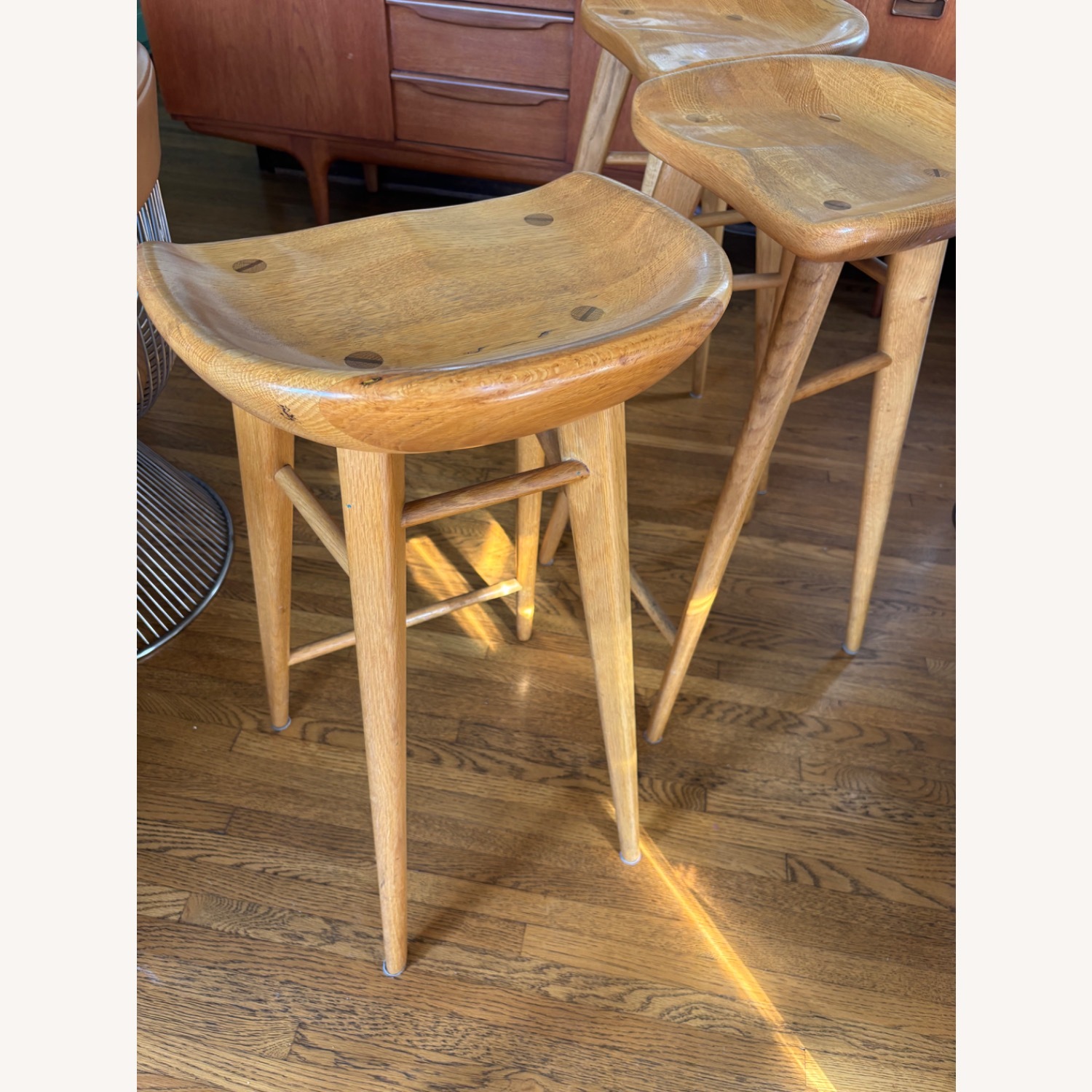 Organic Modernism Wood Stools - image-3
