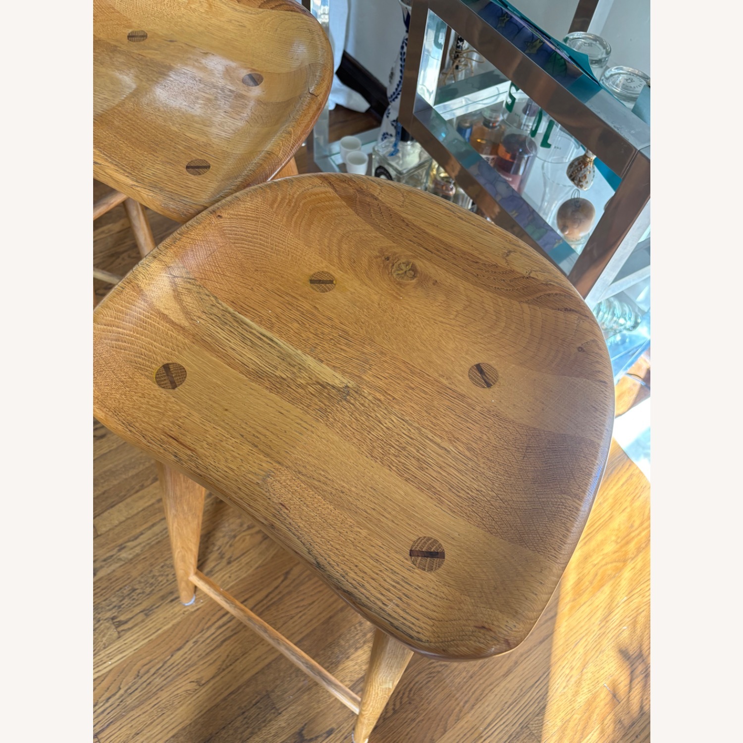 Organic Modernism Wood Stools - image-2