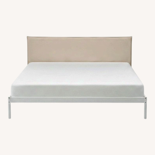 Used IKEA KLEPPSTAD White Queen Bedframe  for sale on AptDeco