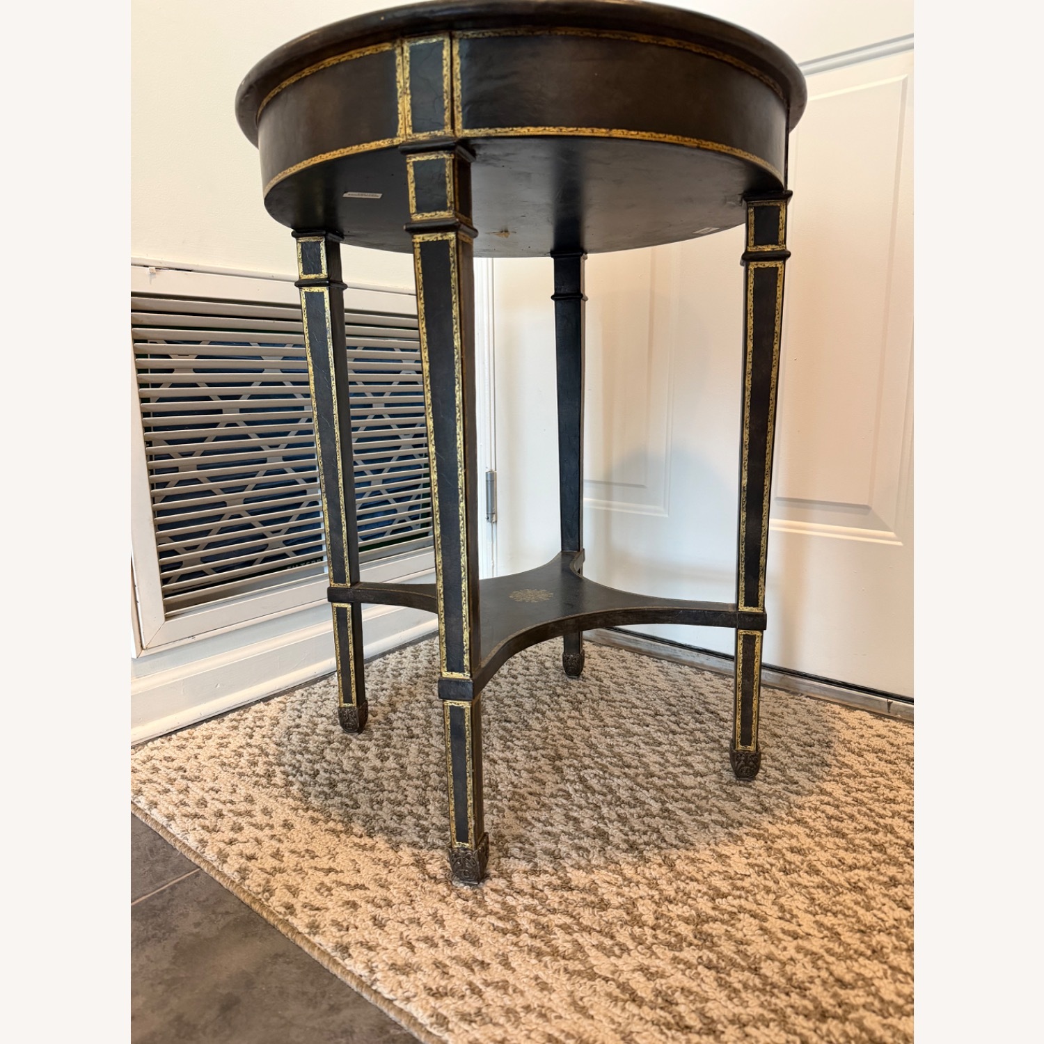 Maitland-Smith Neoclassical Leather Table - image-5
