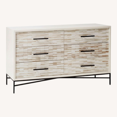Used West Elm Wood Tiled 6-Drawer Dresser (54") for sale on AptDeco