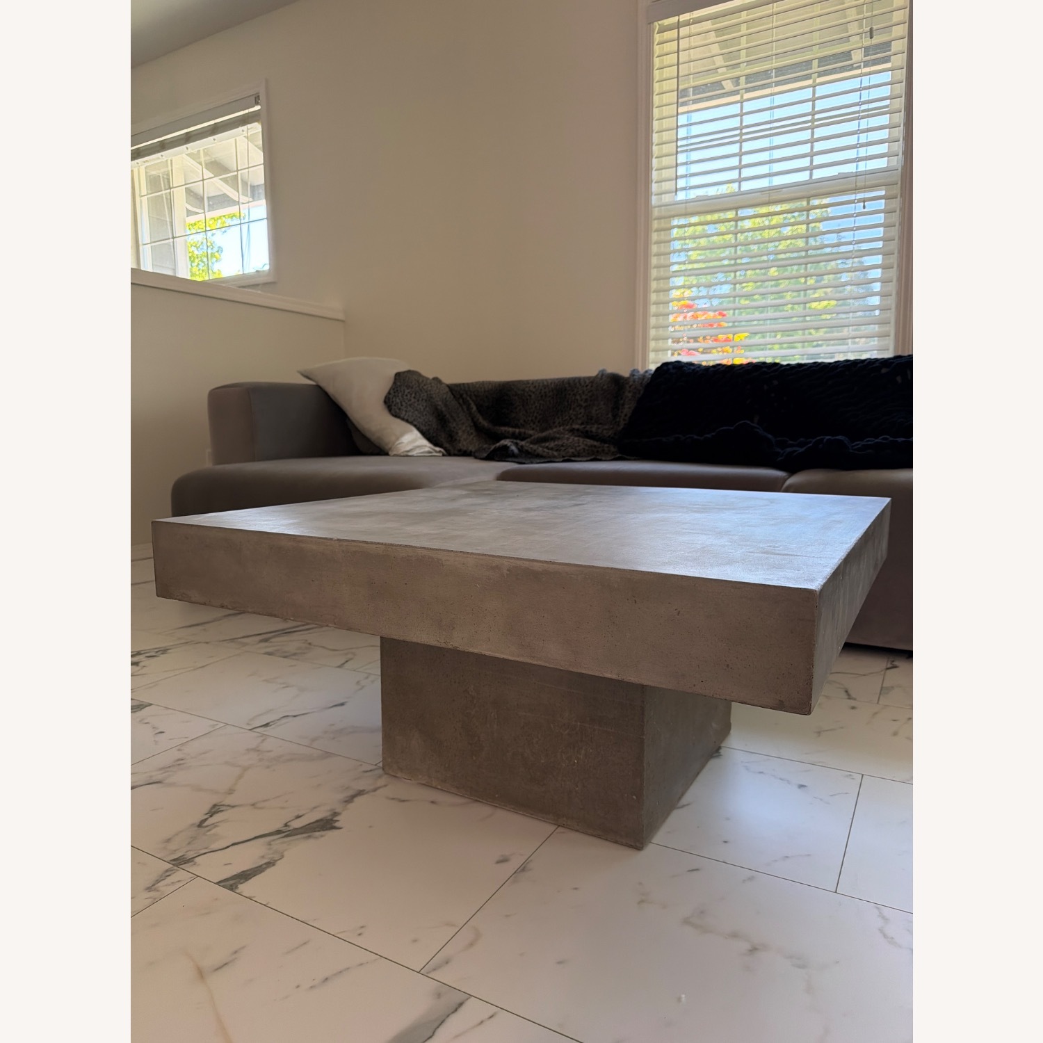 CB2 Concrete Element Coffee Table - image-2