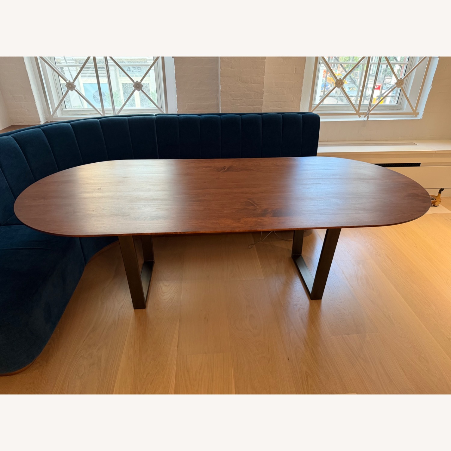 Custom Solid Maple Racetrack Dining Table - image-1