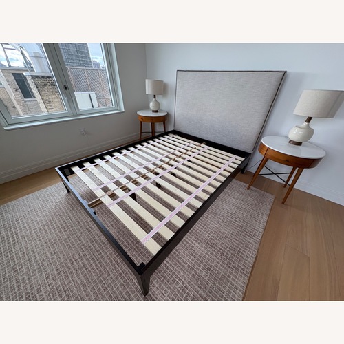 Used West Elm Light Gray Fabric Headboard for sale on AptDeco