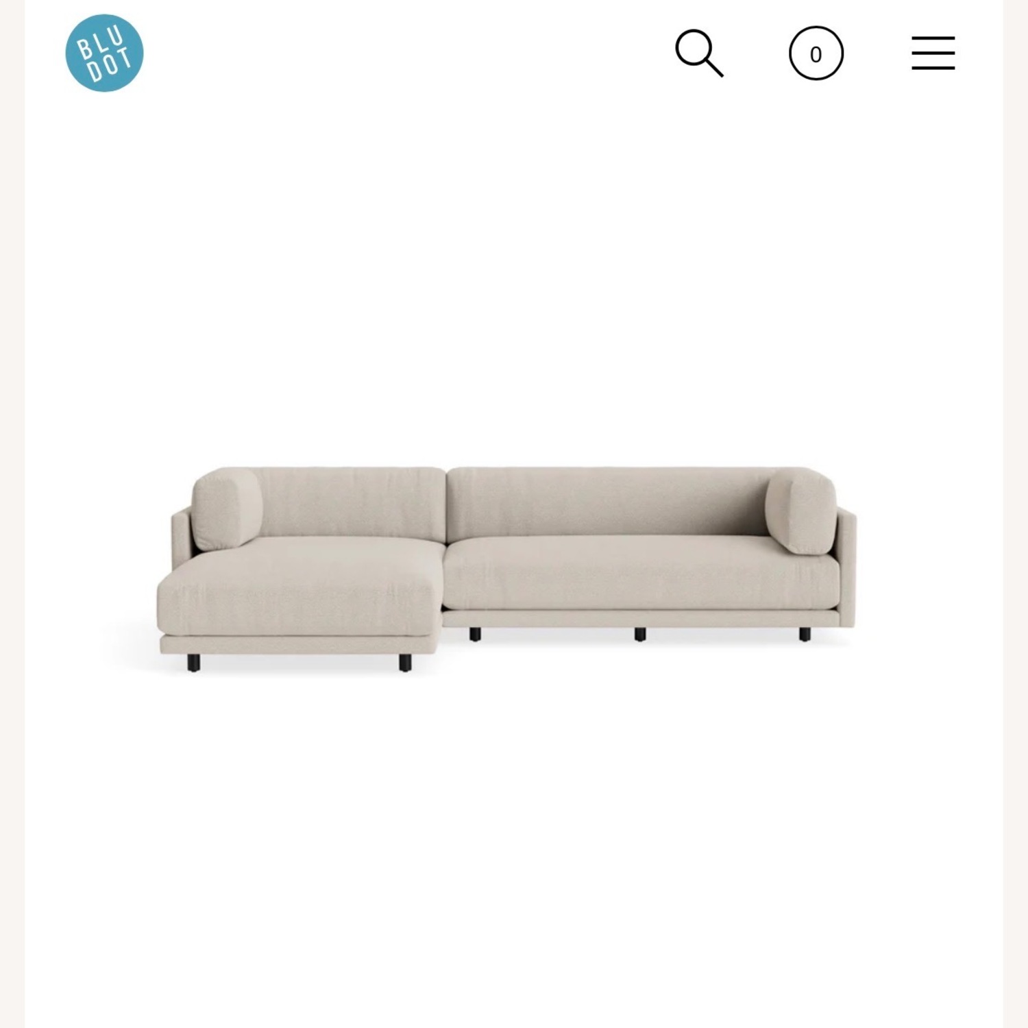 Blu Dot Sunday Small Sofa (Left Chaise) - image-1