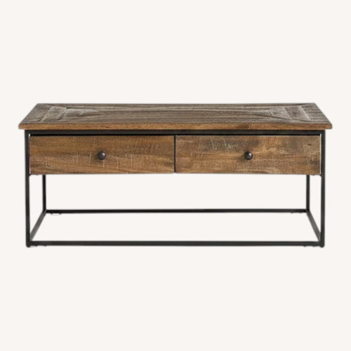 Used Sanford Rectangular Coffee Table, Cobble Brown for sale on AptDeco