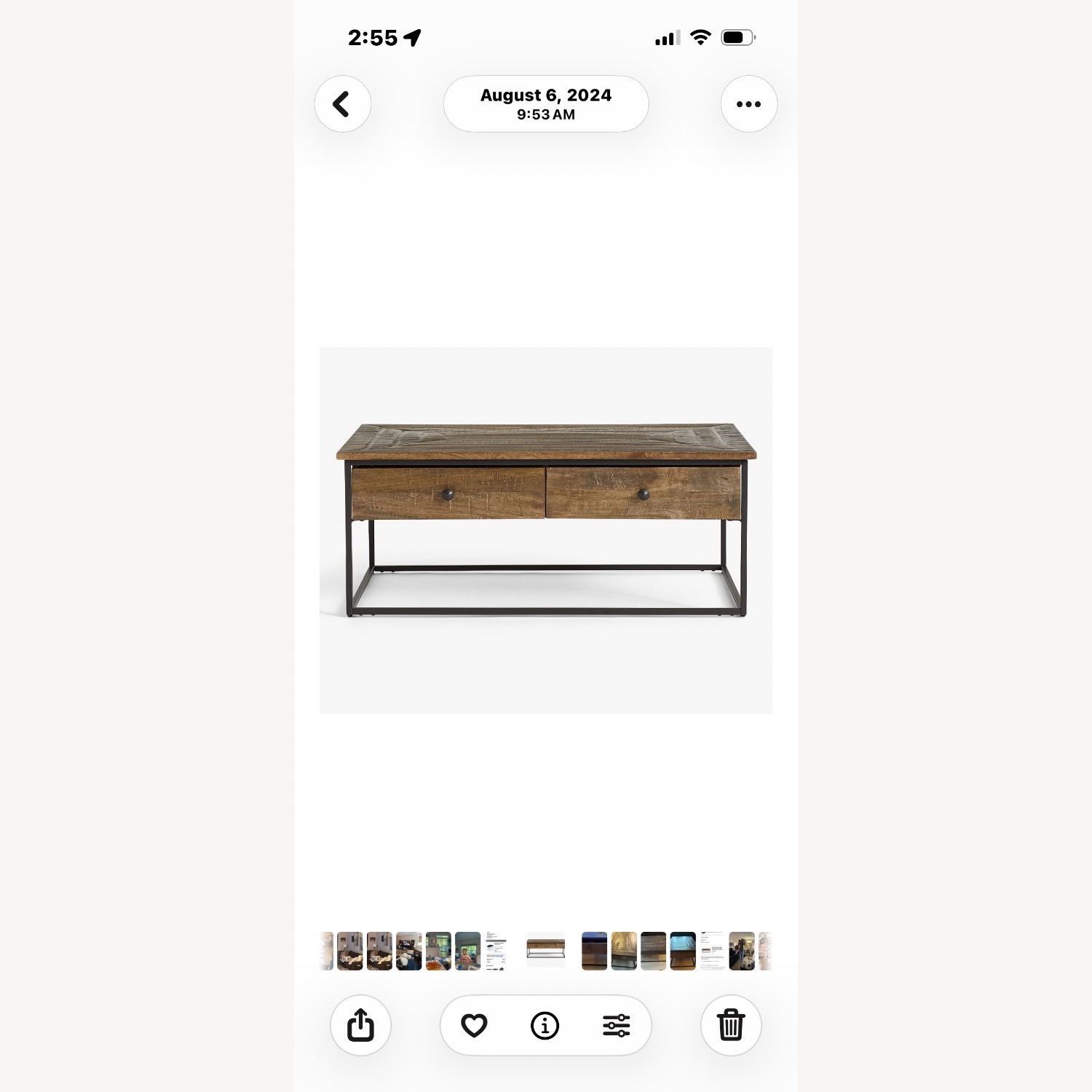 Sanford Rectangular Coffee Table, Cobble Brown - image-1