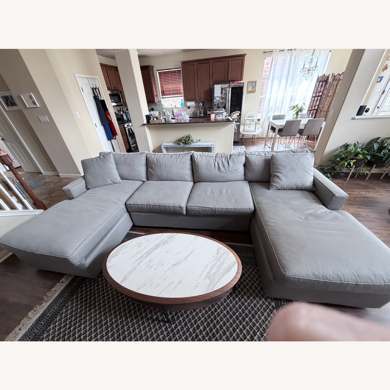 Room & Board York Light Gray Fabric 3+ Piece Sectional - image-2